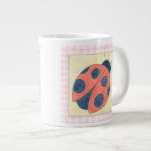 Ladybug Trio Landing on Flowers Jumbo Beker (Voorkant rechts)