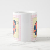 Ladybug Trio Landing on Flowers Jumbo Beker (Voorkant)