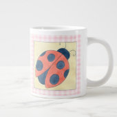 Ladybug Trio Landing on Flowers Jumbo Beker (Rechts)