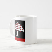 Ladybug Umbrella Design Koffiemok (Voorkant links)