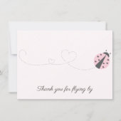 Ladybug Verjaardag Dank je kaart (Voorkant)