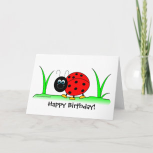 Ladybug Verjaardag Kaart