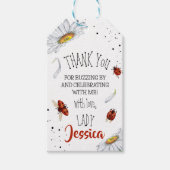 Ladybug Verjaardagsfeest dank u Cadeaulabel (Voorkant)