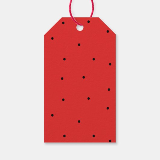 Ladybug Verjaardagsfeestje Favor Gift Label Cadeaulabel (Achterkant)
