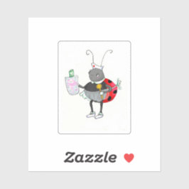 Ladybug Verpleegster Sticker
