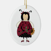 Ladybug-versiering Keramisch Ornament (Rechts)