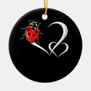 Ladybug Verzamelen van beetels Bug Heart Ladybird Keramisch Ornament