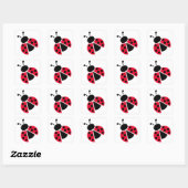 Ladybug Vierkante Sticker (Vel)