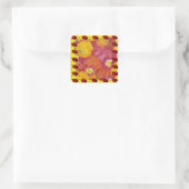 Ladybug Vierkante Sticker (Tas)