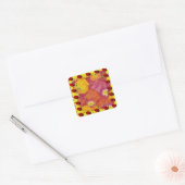 Ladybug Vierkante Sticker (Envelop)