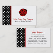 Ladybug-Visitekaartje Visitekaartje (Voorkant / Achterkant)