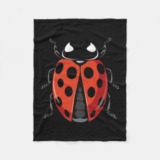 Ladybug Volwassen Kinder Mannen Vrouwen Ladybug Ko Fleece Deken (Voorkant)
