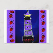 Ladybug-vuurtoren Briefkaart (Voorkant)