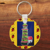 Ladybug-vuurtoren Sleutelhanger (Voorkant)