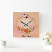 Ladybug Wall Clock Vierkante Klok (Huis)
