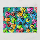 Ladybug Wallpaper Briefkaart (Voorkant)