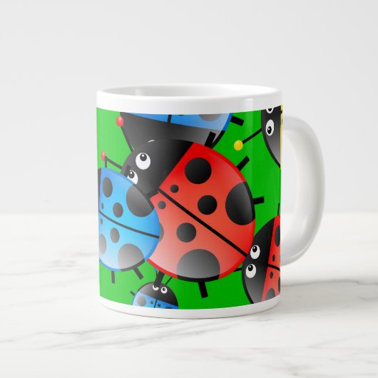 Ladybug Wallpaper Jumbo Beker (Voorkant rechts)