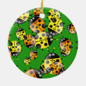 Ladybug Wallpaper Keramisch Ornament (Achterkant)