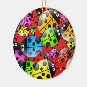 Ladybug Wallpaper Keramisch Ornament (Links)