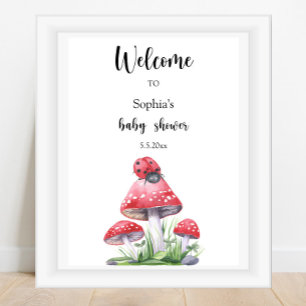 Ladybug - Welkom baby shower Poster