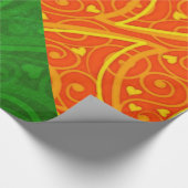 Ladybug Whimsey 3D Folk Art 2 Cadeaupapier (Hoek)