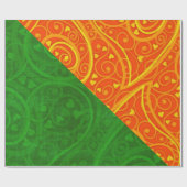 Ladybug Whimsey 3D Folk Art 2 Cadeaupapier (Vlak)