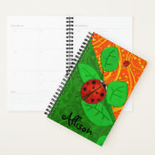 Ladybug Whimsey 3D Folk Art AJOUTER VOTRE NOM (Devant avec enveloppe)