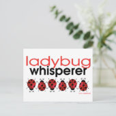 Ladybug Whisperer Briefkaart (Staand voorkant)