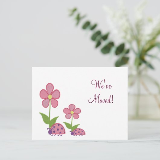 Ladybug Wijziging van adres Kaarten (Staand voorkant)