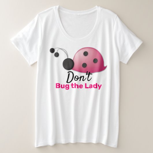 Ladybug -Women's Plus-Size Basic T-Shirt (Design voorkant)