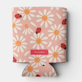 Ladybugs and Daisies Custom Name Blikjeskoeler