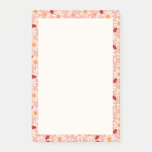 Ladybugs and Daisies Post-it® Notes (Voorkant)