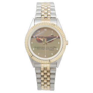 Ladybugs Attitude Inspirerend Confucius Quote Horloge