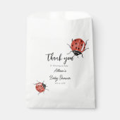 Ladybugs Baby shower Bedankzakje (Voorkant)