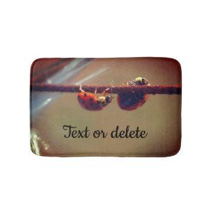 Ladybugs balanceren Sluiten Aangepast op Badmat