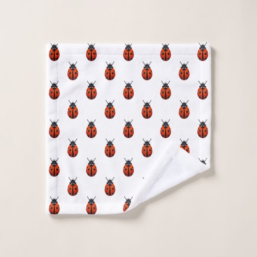 Ladybugs Bath Towel Set Bad Handdoek (Wasdoekje)