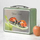 Ladybugs Beetles Metal Lunch Box (In situ)