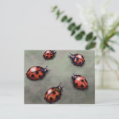 Ladybugs Briefkaart (Staand voorkant)