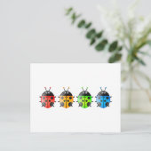 Ladybugs Briefkaart (Staand voorkant)