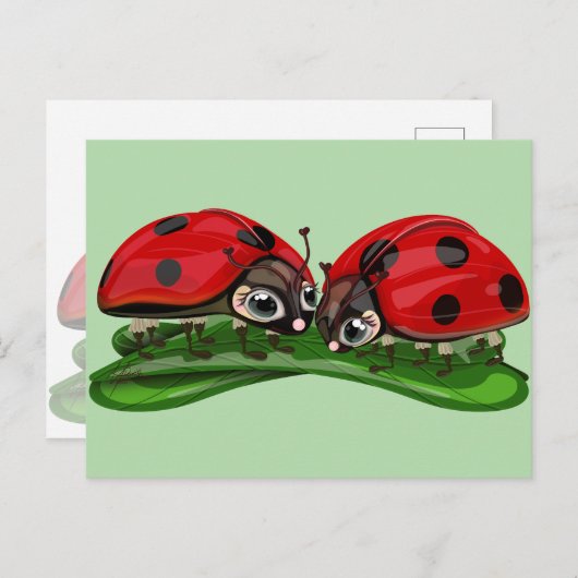 Ladybugs  briefkaart (Voorkant / Achterkant)