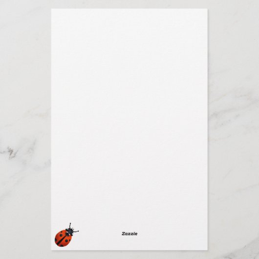 Ladybugs Briefpapier (Achterkant)