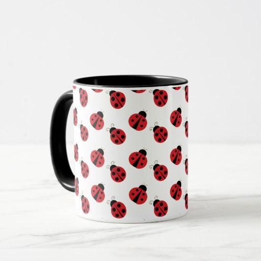 Ladybugs Design Coffee-Mok Mok (Voorkant links)
