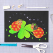ladybugs- en klaverpapier tissuepapier (Craft)
