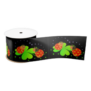 ladybugs- en klaverribbon lint