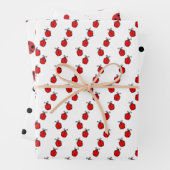 Ladybugs en Polka Dots Design Wrapping Paper Ze (In situ)