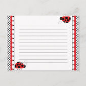 Ladybugs et carte de conseil pour maman Pois (Dos)