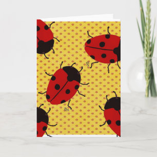 LADYBUGS FEESTDAGEN KAART