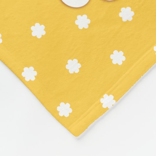 Ladybugs fleurs graphique jaune nom couverture (Coin)