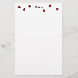 Ladybugs Galore Stationery for Kids Briefpapier