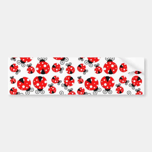 ladybugs geluk bumpersticker (Voorkant)